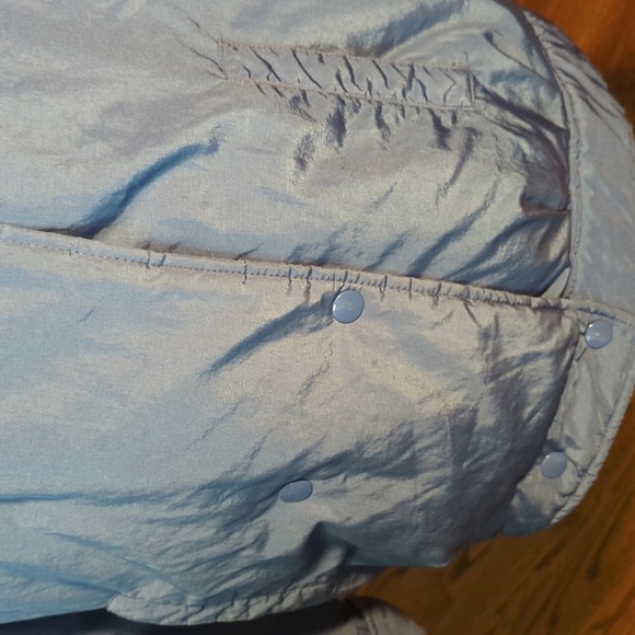 Vtg 80s JG Hook cornflower blue down filled warm winter  coat sz 14 - Picture 6 of 11